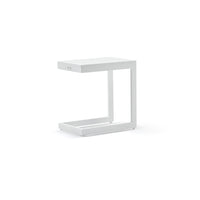 Bondi Outdoor Aluminium Sun lounge with Santorini Slide Under Side Table