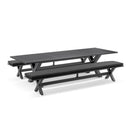 Tahitian 3m Outdoor Aluminium Dining Setting With Bench Seats