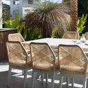 Tahitian 3m Aluminium Dining Table with 10 Hugo Dining Chairs