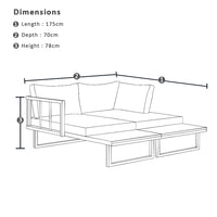 Tallai Outdoor Modular Corner Lounge Setting