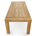 Pearl Outdoor 2.3m Teak Timber Dining Table with 8 Kai Chairs