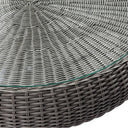Plantation Outdoor Wicker Lounge Suite with Coffee Table
