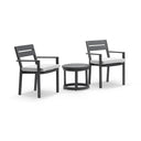 Santorini Outdoor Aluminium Patio Balcony Set with Side Table