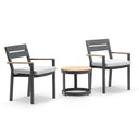 Capri Outdoor Aluminium Patio Balcony Set with Side Table