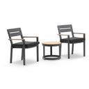 Capri Outdoor Aluminium Patio Balcony Set with Side Table