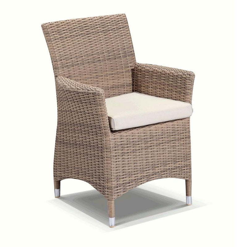Sahara 10 Seat in Half Round wicker - 11pc Raw Natural Teak Timber Table Top Outdoor Dining Set With Rattan Wicker Chairs