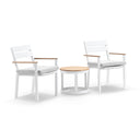 Capri Outdoor Aluminium Patio Balcony Set with Side Table