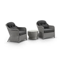 Plantation Outdoor Wicker Patio Balcony Set with Side Table