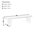 Vincentia Indoor 2.4m Timber Rectangle Dining Table with Bench Seats