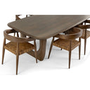 Vincentia Indoor 2.4m Rectangle Table with 6 Glenorie Timber and Leather Dining Chairs