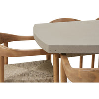 Waverley 2.6m Indoor Outdoor Concrete Look Dining Set with 10 Kotara Chairs