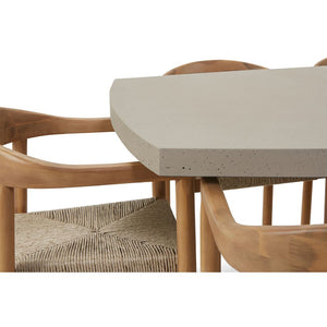 Waverley 2.6m Indoor Outdoor Concrete Look Dining Set with 10 Kotara Chairs