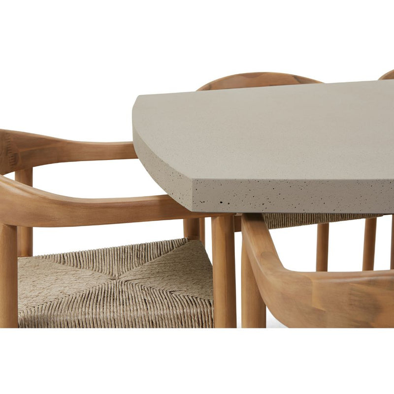 Waverley 2.6m Indoor Outdoor Concrete Look Dining Set with 10 Kotara Chairs