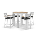 Balmoral 4 Seater Square Aluminium Bar Table with 4 Capri Bar stools