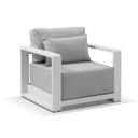 Whitehaven 2+1+1 Seater Outdoor Aluminium Lounge Set with Santorini Coffee Table