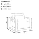 Whitehaven 2+1+1 Seater Outdoor Aluminium Lounge Set with Santorini Coffee Table