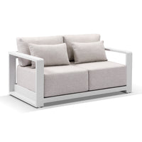 Whitehaven 3+2+1 Seater Outdoor Aluminium Lounge with Hugo Coffee Table Set