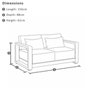 Whitehaven 3+2+1 Outdoor Aluminium Lounge with Sunbrella Cushions with Santorini Coffee Table