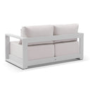Whitehaven 2+1+1 Outdoor Aluminium Lounge with Sunbrella Cushions with Hugo Coffee Table Set