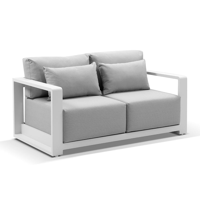 Whitehaven 3+2+1 Seater Outdoor Aluminium Lounge with Hugo Coffee Table Set