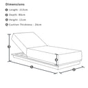 Whitehaven Outdoor Aluminium Single Sun lounge Set in Sunbrella