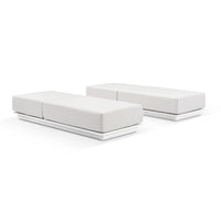 Whitehaven Outdoor Aluminium Single Sun lounge Set in Sunbrella