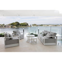 Whitehaven 3+1+1 Seater Outdoor Aluminium Lounge with Hugo Coffee Table Set