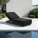 Whitehaven Outdoor Aluminium Single Sun lounge