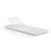Whitehaven Outdoor Aluminium Single Sun lounge in Sunbrella
