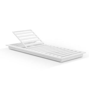 Whitehaven Outdoor Aluminium Single Sun lounge in Sunbrella