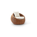 Newport Outdoor Wicker Lounge 2 x Arm Chair with Side Table in Golden Brown