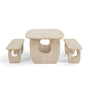 Abbotsbury Indoor 2.2m Timber Dining Setting with Benches