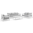 Bronte 3+2+1 Outdoor Aluminium Lounge Setting with Coffee Table