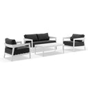 Bronte 2+1+1 Outdoor Aluminium Lounge Setting with Coffee Table