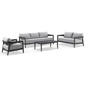 Bronte 3+2+1 Outdoor Aluminium Lounge Setting with Coffee Table