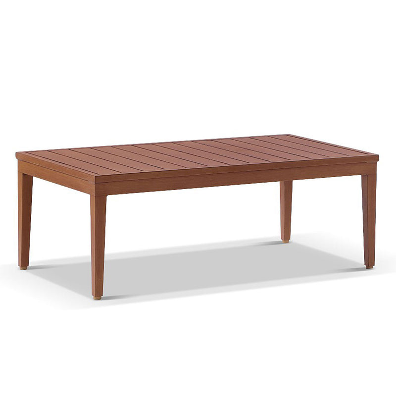 Bronte 2+1+1 Outdoor Teak Look Aluminium Lounge Setting with Coffee Table