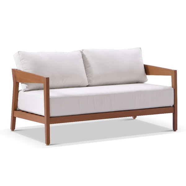 Bronte 3+2+1+1 Outdoor Teak Look Aluminium Lounge with Sunbrella Setting with Coffee Table