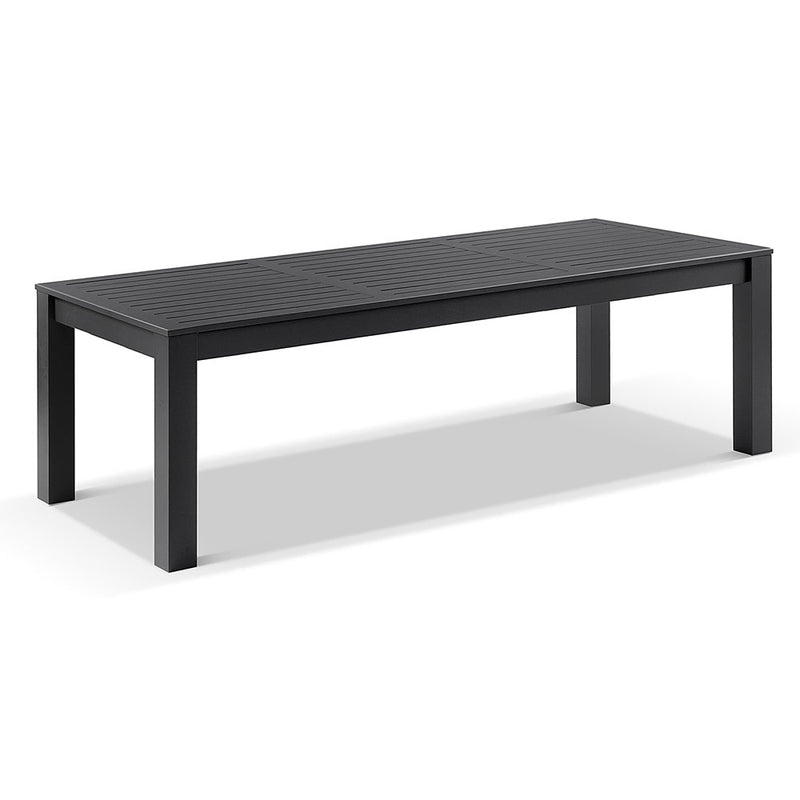 Santorini 2.5m Rectangle Aluminium Dining Table with 4 Bench Seats