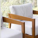 Bronte 1 Seater Outdoor Teak Look Aluminium Chair