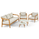 Casuarina 3+1+1 Outdoor Lounge Setting with Coffee Table Set