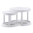 Whitehaven 3+1+1 Outdoor Aluminium Lounge with Sunbrella Cushions with Hugo Coffee Table Set