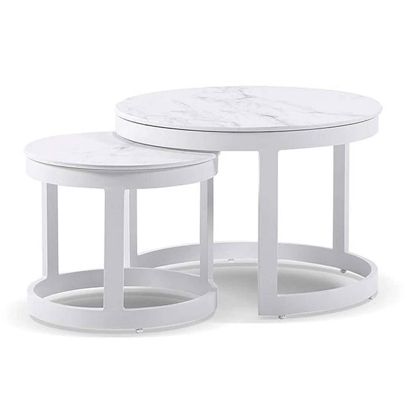 Onslow 3+1+1 Outdoor Lounge in Sunbrella with Round Coffee Table Set