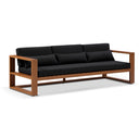 Santorini 3 Seater Outdoor Aluminium Lounge in Teak