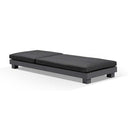 Santorini Aluminium Sun Lounge Set in Charcoal w/ Round Table - Twin