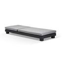 Santorini Aluminium Sun Lounge Set in Charcoal w/ Round Table - Twin