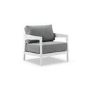 Bronte 3+2+1 Outdoor White Aluminium with Sunbrella Lounge Setting with Coffee Table