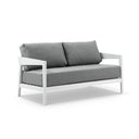 Bronte 2+1+1 Outdoor White Aluminium with Sunbrella Lounge Setting with Coffee Table
