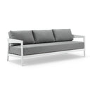 Bronte 3+2+1 Outdoor White Aluminium with Sunbrella Lounge Setting with Coffee Table