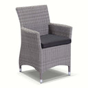 Sahara 8 Square Dining Setting In Half Round Wicker