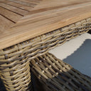 Sahara 8 Seater Rectangle Teak Top Dining Table with Chairs